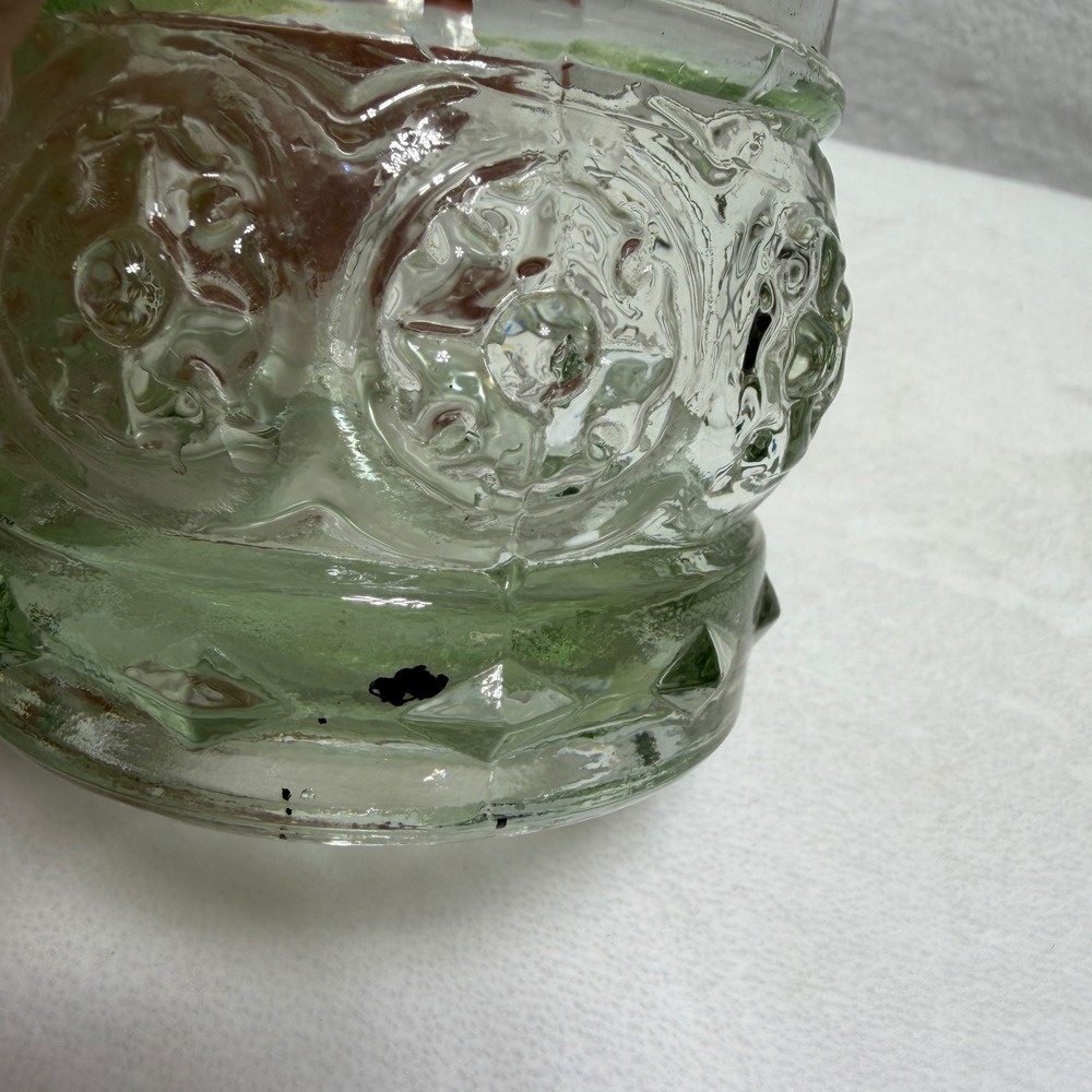 Williams Sonoma Clear Glass Hobnail Ribbed Decorative Bottle Cruet - Picture 3 of 9